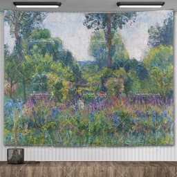 Claude Monet Water Lily Oil Painting Tapestry Wall Hanging Aesthetic Room Decor Artwork Landscape Tapestry Bedroom Decoration