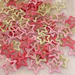 10 Pcs/Lot New Red Star Snap Clip For Girl Waterdrop Barrettes Black Hairpin Women Silver Hair Clip Accessories