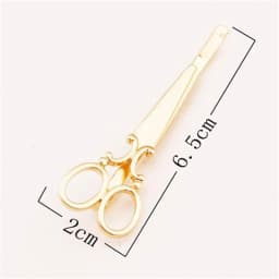 Gold Silver Creative Scissors Shape HairPin Women Girls Hair Clip Delicate Metal Hair Barrette Fashion Hair Accessories