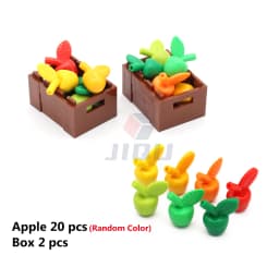 Mini Food Kitchen Accessories Toys Building Blocks Parts Hamburger Pizza Fries Cake Dessert Chocolate Cookies MOC Assemble Brick