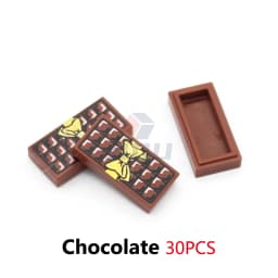 Mini Food Kitchen Accessories Toys Building Blocks Parts Hamburger Pizza Fries Cake Dessert Chocolate Cookies MOC Assemble Brick