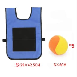 Outdoor Sport Game Props Vest Sticky Jersey Vest Game Vest Waistcoat With Sticky Ball Throwing Toys For Children Kids Sports Toy
