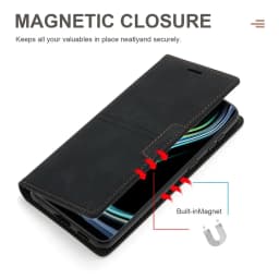 Wallet With Card Slot Magnetic Flip Leather Case For Xiaomi 13 Lite 12T Mi 11 Lite 10T 9T Poco M6 Pro X5 F5 M5s X3 NFC Cover
