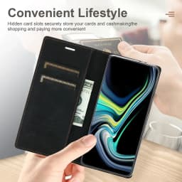 Wallet With Card Slot Magnetic Flip Leather Case For Xiaomi 13 Lite 12T Mi 11 Lite 10T 9T Poco M6 Pro X5 F5 M5s X3 NFC Cover