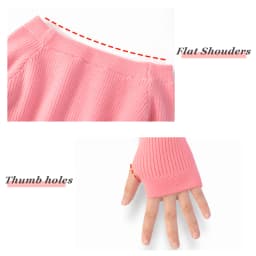 Girls Ballet Dance Sweater Elastic Flat Shoulder Sweater Teen Children Autumn Winter Dance Pullovers Long Sleeve Knitwear