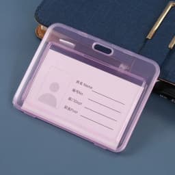 Women Men Transparent Card Cover Sleeves Unisex Work ID Clear Card Holder Protector Cover Badge Student Card Case Bag Pouch