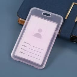Women Men Transparent Card Cover Sleeves Unisex Work ID Clear Card Holder Protector Cover Badge Student Card Case Bag Pouch