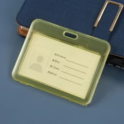Women Men Transparent Card Cover Sleeves Unisex Work ID Clear Card Holder Protector Cover Badge Student Card Case Bag Pouch