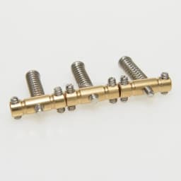 3pcs Guitar Bridge Saddles In-Tune Goto Compensated Guitar Bridge Saddles Brass Material For Tele guitar Replacement