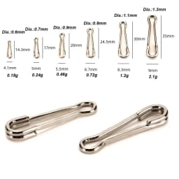 20pcs High Stainless Steel Fishing Connector Lure Snap Hook Fastlock Barrel Swivel Safety Fish Accessories Feeder Ring Carp Tool