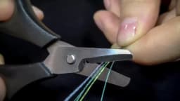 Booms Fishing S01 Braid Line Scissor Fishing Line Scissors with Retractable Badge Holder Carabiner Tackle Boxes Accessorie