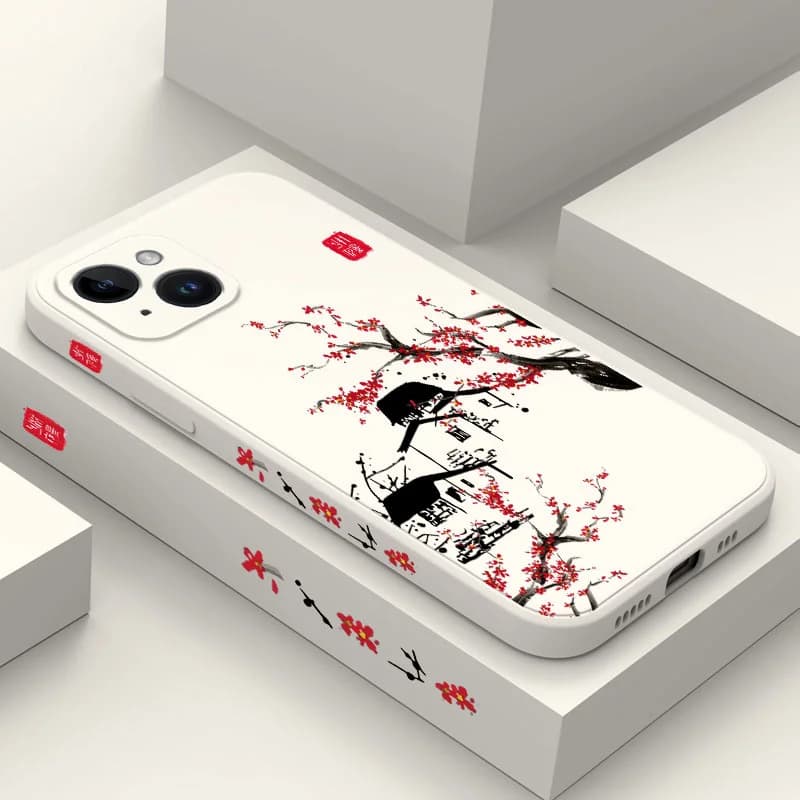 Field Wind Phone Case For iPhone 17 Air 16E 16 15 14 13 12 11 X XR XS SE2 SE2020 8 7 6 6S Plus Pro Max Mini Silicone Cover