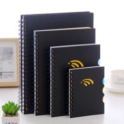 A4 A5 A6 B5 Spiral Book 145Sheets Notebook Horizontal Line Paper Color Classification Diary Sketch Book School Stationery Store