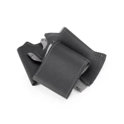 For Mitsubishi L200 Pajero Pinin 1999-2005 Space Gear Hand Braid Car Steering Wheel Cover Protect Perforated Leather Trim Black