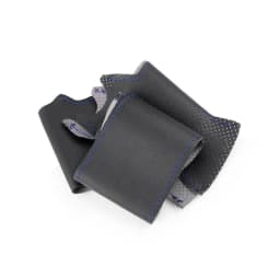 For Mitsubishi L200 Pajero Pinin 1999-2005 Space Gear Hand Braid Car Steering Wheel Cover Protect Perforated Leather Trim Black
