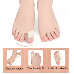 Silicone Toe Separator Hallux Valgus Bunion Corrector Tension Strap Orthotics Feet Bone Thumb Adjuster Valgus Correction Gel Pad