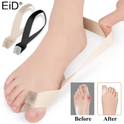 Silicone Toe Separator Hallux Valgus Bunion Corrector Tension Strap Orthotics Feet Bone Thumb Adjuster Valgus Correction Gel Pad