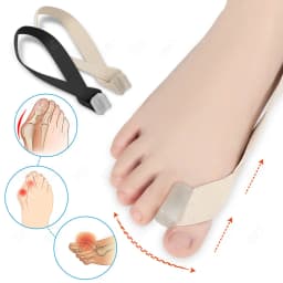Silicone Toe Separator Hallux Valgus Bunion Corrector Tension Strap Orthotics Feet Bone Thumb Adjuster Valgus Correction Gel Pad