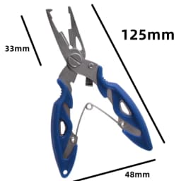 11.8in Multifunctional Luya Pliers Stainless Steel Fishing Pliers Fishing Accessories Fish Mouth Pliers Hook with Rubber Handle