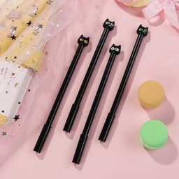 4pcs / Set Kawaii Gel Pen 0.5mm Creative Cat Cartoon Cute Kids Gift Neutral Ink Pen School Office Writing Supplies Stationery
