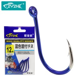 ZYZHE Fishing Hooks 12 Sizes High Carbon Steel Sharp Offset Hook Point Universal Circle Saltwater Freshwater CHINU Hooks