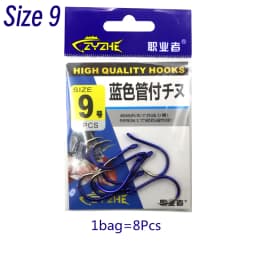 ZYZHE Fishing Hooks 12 Sizes High Carbon Steel Sharp Offset Hook Point Universal Circle Saltwater Freshwater CHINU Hooks