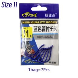 ZYZHE Fishing Hooks 12 Sizes High Carbon Steel Sharp Offset Hook Point Universal Circle Saltwater Freshwater CHINU Hooks