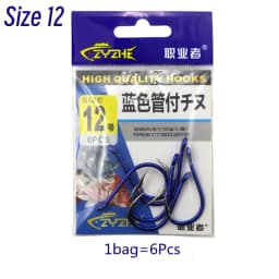 ZYZHE Fishing Hooks 12 Sizes High Carbon Steel Sharp Offset Hook Point Universal Circle Saltwater Freshwater CHINU Hooks