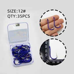 ZYZHE Fishing Hooks 12 Sizes High Carbon Steel Sharp Offset Hook Point Universal Circle Saltwater Freshwater CHINU Hooks