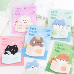 Korean Stationery Cartoon Animal Cute Sit N Times Paste Personality Mini Note Post Sticky Notes Cute Stationary Supplies