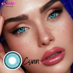 UYAAI 1 Pair Pupils Color Contact Lenses Green Colored Lenses Natural Colored Eye Lenses Cosmetics Eye Color Lenses