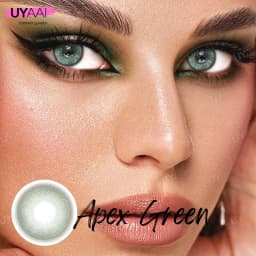 UYAAI 1 Pair Pupils Color Contact Lenses Green Colored Lenses Natural Colored Eye Lenses Cosmetics Eye Color Lenses