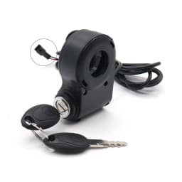Electric Bike Thumb Throttle Voltmeter Digital Battery Voltage Red Screen Power Keys Lock Turning Handlebar E-Bike Key Switch