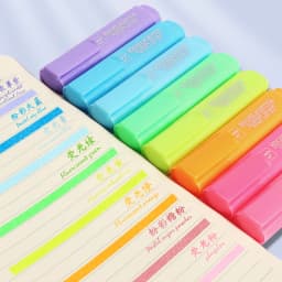 8 colors/set Glitter Highlighters Pen Fine Flash Marker Pen Painting Maker for Scrapbook Diary Journal Student Stationery Supply