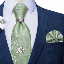 2023 Fashion Men's Tie Set Hanky Cufflink with Tie Tack Silver Ring 8cm Solid Classic Wedding Party Accessories Gravata Gift