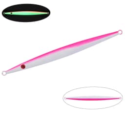 1pcs Iron Plate Jig Sea Fishing Long Strip Quick-Drawing Iron Plate Fish Fast Sinking And Slow Shaking Luminous Iron Plate 100g