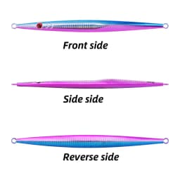 1pcs Iron Plate Jig Sea Fishing Long Strip Quick-Drawing Iron Plate Fish Fast Sinking And Slow Shaking Luminous Iron Plate 100g
