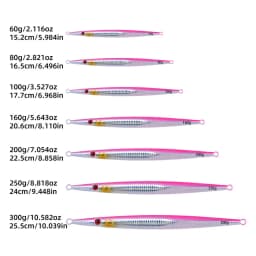 1pcs Iron Plate Jig Sea Fishing Long Strip Quick-Drawing Iron Plate Fish Fast Sinking And Slow Shaking Luminous Iron Plate 100g