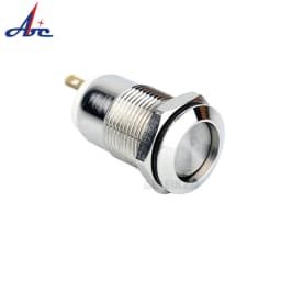 12mm 1NO Momentary Latching push button switch high flat head Push Button waterproof metal switch 2A 250V AC