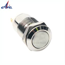 12mm 1NO Momentary Latching push button switch high flat head Push Button waterproof metal switch 2A 250V AC