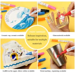 Uni Paint Marker Pen ,PX-20/21 Colorful Permanent Graffiti Paint Pen Waterproof White rotuladores Tire Wedding Signature Stylo