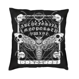 Bedroom Decor Modern Gothic Witch Mystic Witchcraft Cushion Sofa Square Pillowcase Mystical Moon Moth