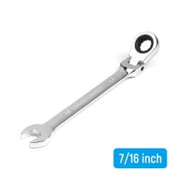 1pc 7/16 Inch Ratchet Wrench Spanner Flexible Head Mirror Polish Universal Hand Tools Car Repair Tool