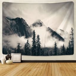 Forest Night Starry Sky Home Decor Art Tapestry Hippie Boho Decor Bedroom Backdrop Cloth Tapestry Bed Sheet