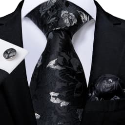 Fashion Classic Striped Plaid Mens Tie Set 8cm Wedding Party Necktie Handkerchief Cufflinks Accessories Gift for Men