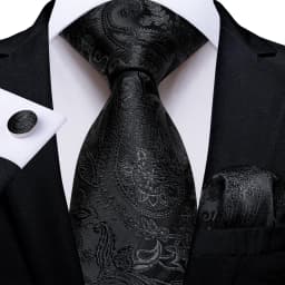 Fashion Classic Striped Plaid Mens Tie Set 8cm Wedding Party Necktie Handkerchief Cufflinks Accessories Gift for Men