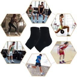 Legbeauty 1 Pair Sports Compression Ankle Braces For Plantar Fasciitis Ankle Sprains Men Women Soccer Running Protective Covers