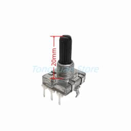 1pc EC16 Rotary Encoder 24 Position 24 Pulse Digital Rotary 3Pins Amplifier Volume Switch Induction Cooker Switch 15/20MM