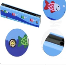 6PCS Wooden 16-Hole Harmonica Music Toy Children's Birthday Party Favors Wedding Guest Gifts Pinata Filling Gifts For The Kids