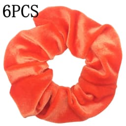 6pcs/lot Hair Scrunchies Accessories Elastic Band Holder Headwear Ties Tie Dye Color Leopard Velvet Neon Women Girls Scrunchy